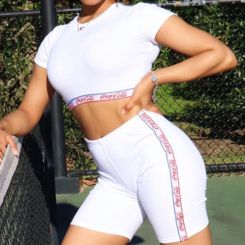 Two piece coca-cola short set